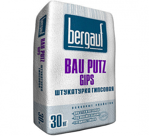 Bergauf Bau Putz Gips 30 кг Штукатурка гипсовая  49 м/п