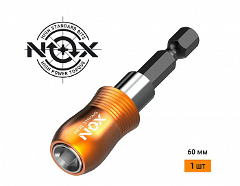 Держатель для бит с магнитом 60мм, быстросъемный, NOX QUICK LOCK (350500)