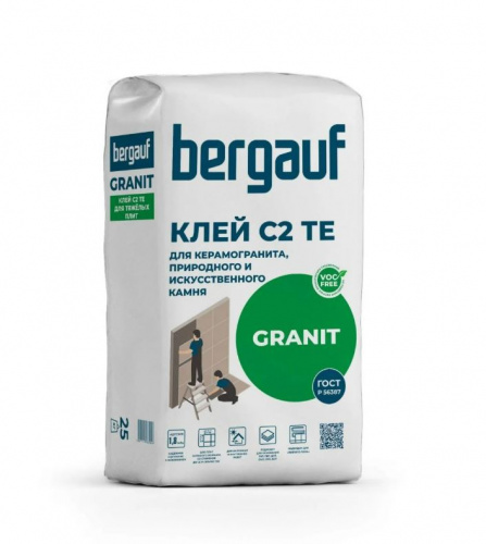 Bergauf Granit 25кг Клей для керамогранита, природного и искуств.камня 48шт/п