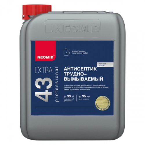 НЕОМИД 43 EXTRA трудновымываемый антисептик (5л)