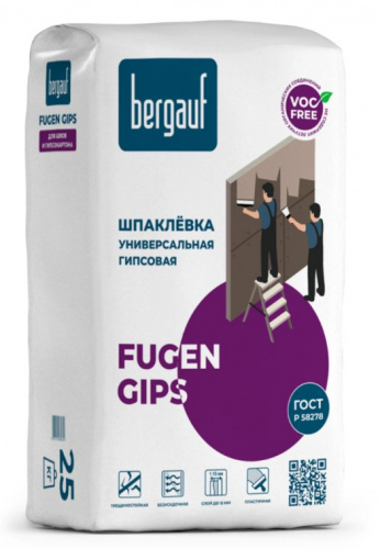 Bergauf Fugen Gips 25 кг Универс. шпаклевка на гипсовой основе